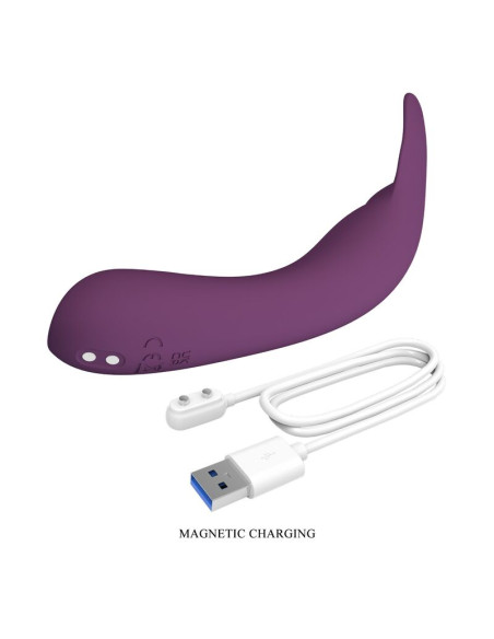 PRETTY LOVE KENYELL RECHARGEABLE VIBRATOR 10 FUNCTIONS PURPLE