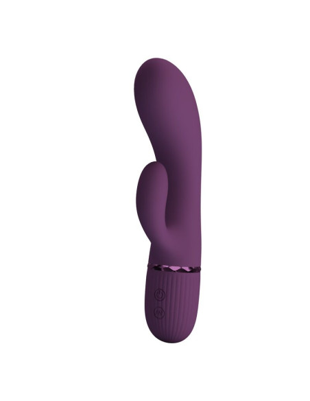 PRETTY LOVE MARGIE RECHARGEABLE RABBIT VIBRATOR 10 FUNCTIONS PURPLE