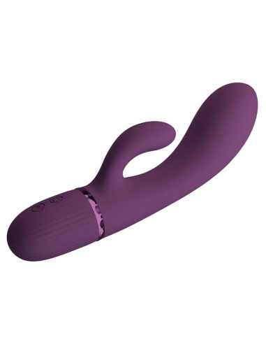 PRETTY LOVE MARGIE RECHARGEABLE RABBIT VIBRATOR 10 FUNCTIONS PURPLE