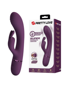 PRETTY LOVE ROCCO RECHARGEABLE RABBIT VIBRATOR 10 FUNCTIONS PURPLE