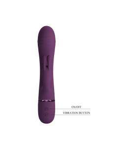 PRETTY LOVE ROCCO RECHARGEABLE RABBIT VIBRATOR 10 FUNCTIONS PURPLE 2