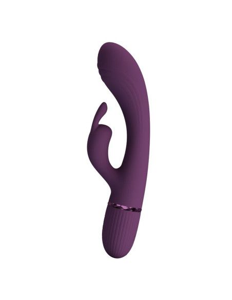 PRETTY LOVE ROCCO RECHARGEABLE RABBIT VIBRATOR 10 FUNCTIONS PURPLE