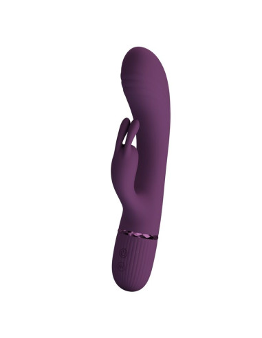 PRETTY LOVE ROCCO RECHARGEABLE RABBIT VIBRATOR 10 FUNCTIONS PURPLE