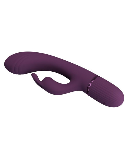 PRETTY LOVE ROCCO RECHARGEABLE RABBIT VIBRATOR 10 FUNCTIONS PURPLE
