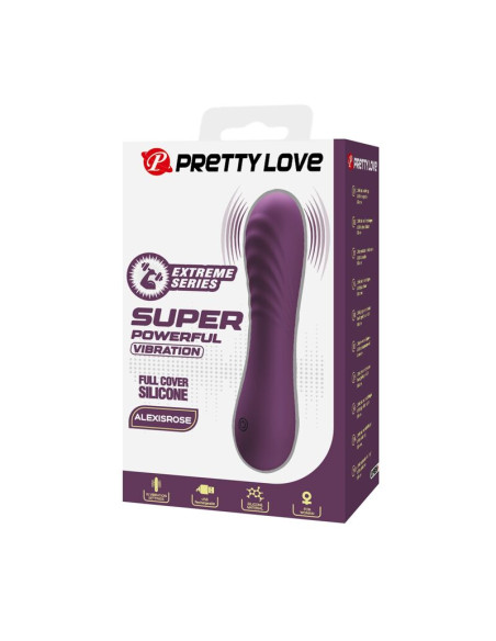 PRETTY LOVE ALEXISROSE RECHARGEABLE VIBRATOR 10 FUNCTIONS PURPLE