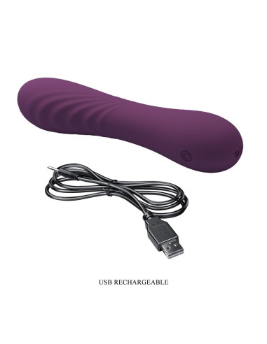 PRETTY LOVE ALEXISROSE RECHARGEABLE VIBRATOR 10 FUNCTIONS PURPLE