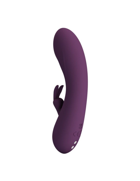 PRETTY LOVE HARPER RECHARGEABLE RABBIT VIBRATOR 10 FUNCTIONS PURPLE