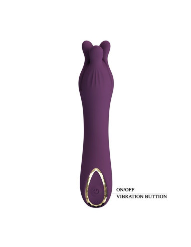 PRETTY LOVE LUNAO RECHARGEABLE VIBRATOR 10 FUNCTIONS PURPLE
