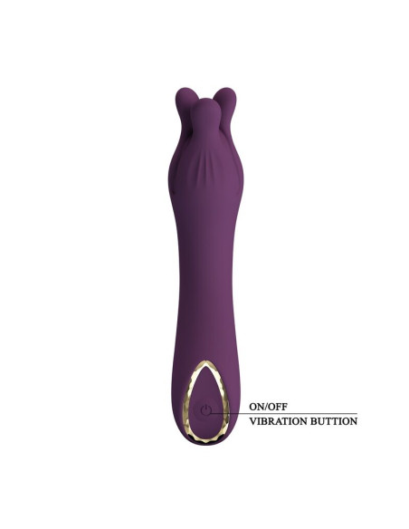 PRETTY LOVE LUNAO RECHARGEABLE VIBRATOR 10 FUNCTIONS PURPLE