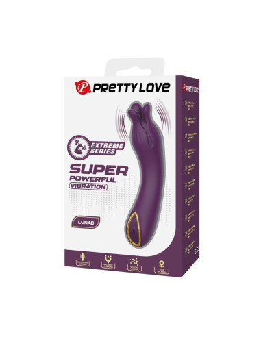 PRETTY LOVE LUNAO RECHARGEABLE VIBRATOR 10 FUNCTIONS PURPLE