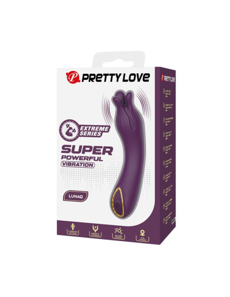 PRETTY LOVE LUNAO RECHARGEABLE VIBRATOR 10 FUNCTIONS PURPLE