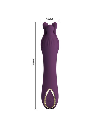PRETTY LOVE LUNAO RECHARGEABLE VIBRATOR 10 FUNCTIONS PURPLE