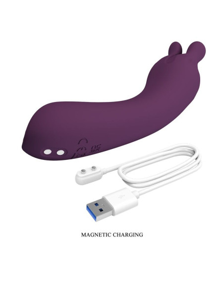 PRETTY LOVE LUNAO RECHARGEABLE VIBRATOR 10 FUNCTIONS PURPLE