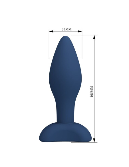 MR PLAY TAPERED SILICONE ANAL PLUG BLUE M