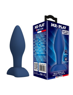 MR PLAY TAPERED SILICONE ANAL PLUG BLUE S