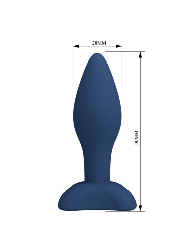 MR PLAY TAPERED SILICONE ANAL PLUG BLUE S