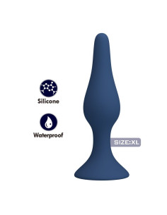 MR PLAY TAPERED SILICONE ANAL PLUG BLUE XL 2