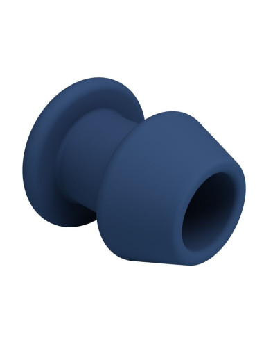 MR PLAY JACK BLUE SILICONE HOLLOW ANAL PLUG SIZE M