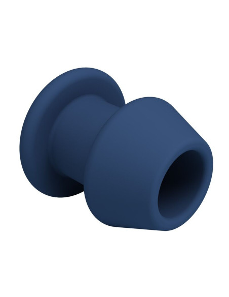 MR PLAY JACK BLUE SILICONE HOLLOW ANAL PLUG SIZE M