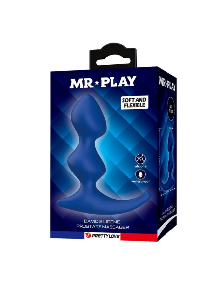 MR PLAY ERGONOMIC BLUE ANAL PLUG