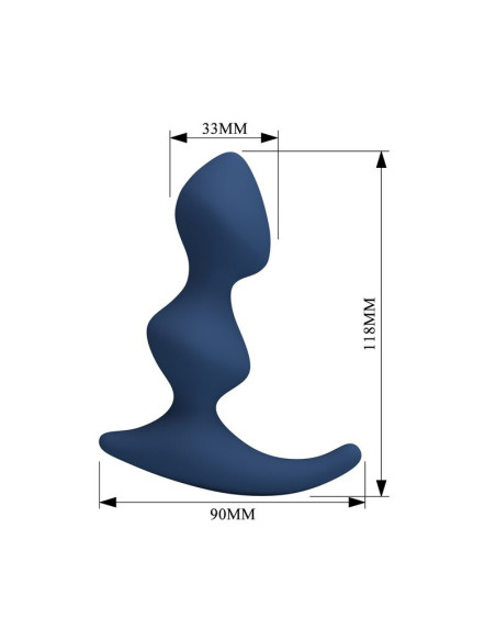 MR PLAY ERGONOMIC BLUE ANAL PLUG