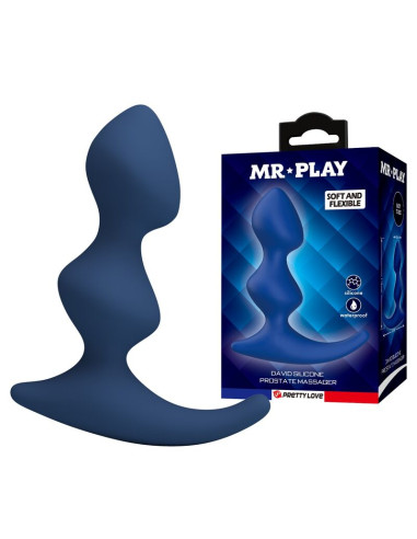 MR PLAY ERGONOMIC BLUE ANAL PLUG