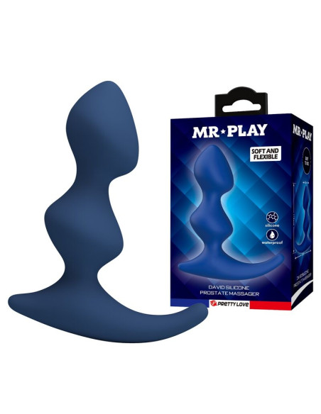 MR PLAY ERGONOMIC BLUE ANAL PLUG