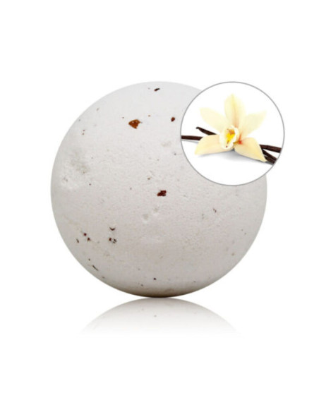 TALOKA VANILLA SCENTED BATH BOMB WITH ROSE PETALS