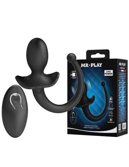 MR PLAY WIRELESS REMOTE CONTROL ANAL AND PERINEUM VIBRATOR BLACK