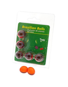 TALOKA 5 BRAZILIAN BALLS STRAWBERRY CHERRY INTIMATE GEL