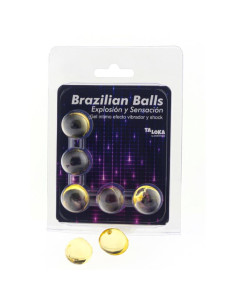 TALOKA 5 BRAZILIAN BALLS VIBRATING SHOCK EFFECT EXCITING GEL