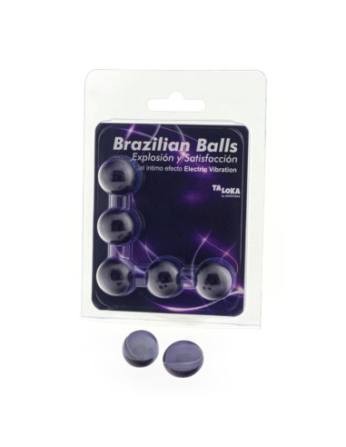 TALOKA 5 BRAZILIAN BALLS ELECTRIC VIBRATING EFFECT EXCITING GEL
