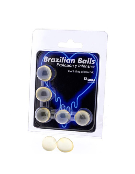 TALOKA 5 BRAZILIAN BALLS COLD VIBRATION EFFECT EXCITING GEL