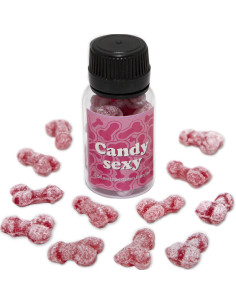 DIABLO PICANTE CANDY SEXY JAR OF 12 STRAWBERRY CHERRY FLAVOR GUMMIES