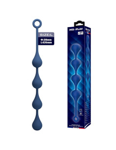 MR PLAY BLUE SILICONE ANAL BEADS SIZE L 426 CM