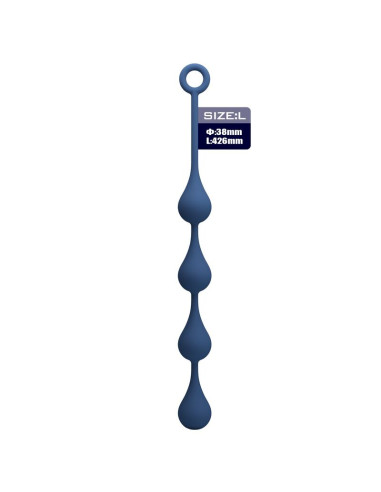 MR PLAY BLUE SILICONE ANAL BEADS SIZE L 426 CM