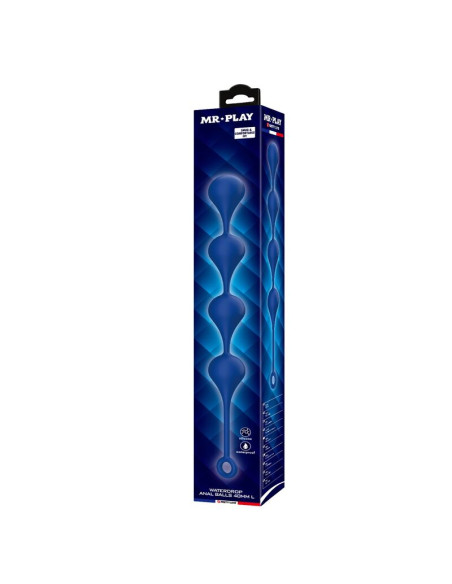MR PLAY BLUE SILICONE ANAL BEADS SIZE L 426 CM