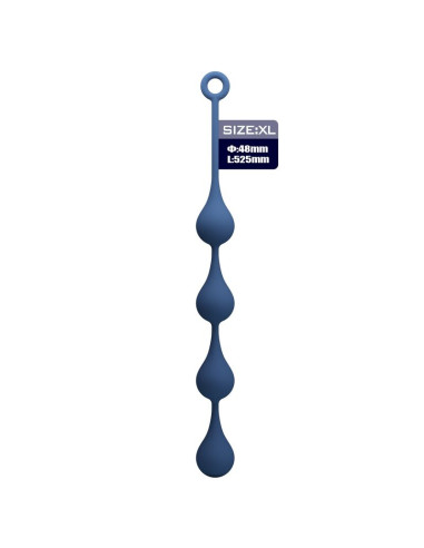 MR PLAY BLUE SILICONE ANAL BEADS SIZE XL 525 CM