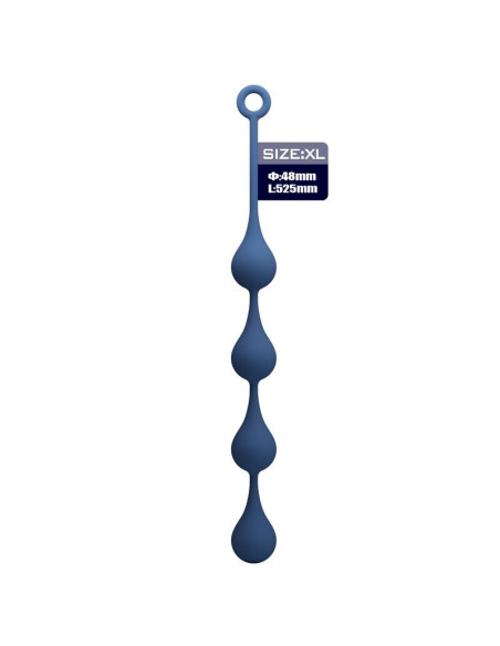 MR PLAY BLUE SILICONE ANAL BEADS SIZE XL 525 CM