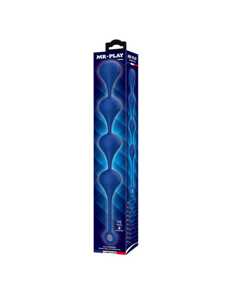 MR PLAY BLUE SILICONE ANAL BEADS SIZE XL 525 CM