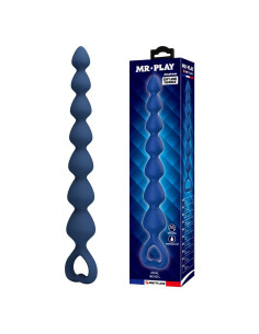MR PLAY BLUE SILICONE ANAL BEADS ANAL PLUG 267 CM