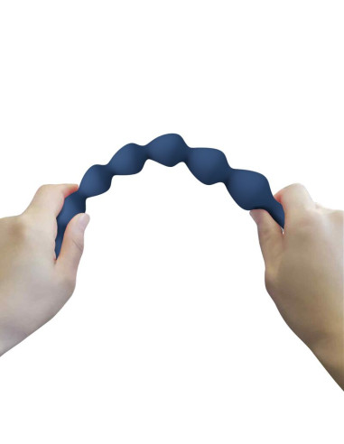 MR PLAY BLUE SILICONE ANAL BEADS ANAL PLUG 267 CM