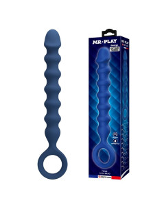 MR PLAY BLUE SILICONE ANAL BEADS ANAL PLUG O 34 CM 285 CM