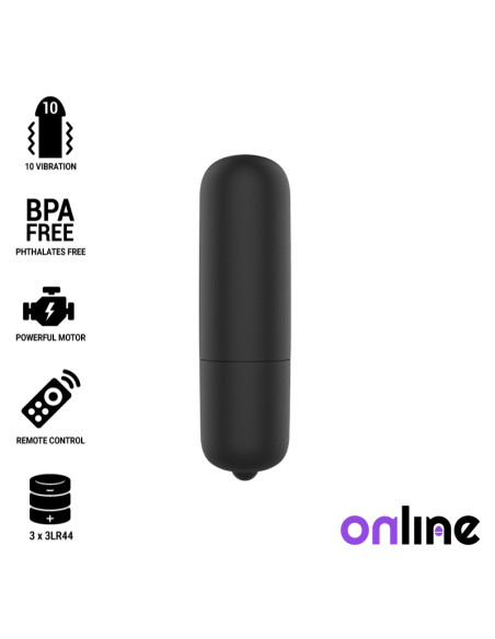 ONLINE MINI BALA VIBRADORA NEGRO