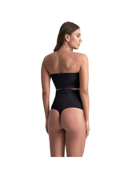BYE BRA SOFT TOUCH SEAMLESS HIGH WAIST THONG BEIGE SIZE S