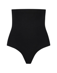 BYE BRA SOFT TOUCH SEAMLESS HIGH WAIST THONG BLACK SIZE XXL