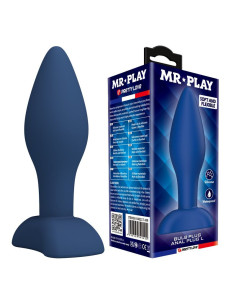 MR PLAY TAPERED SILICONE ANAL PLUG BLUE L