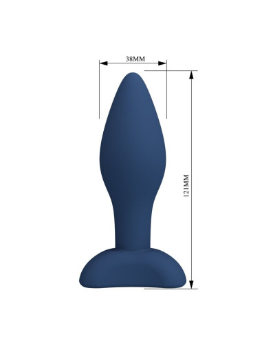 MR PLAY TAPERED SILICONE ANAL PLUG BLUE L