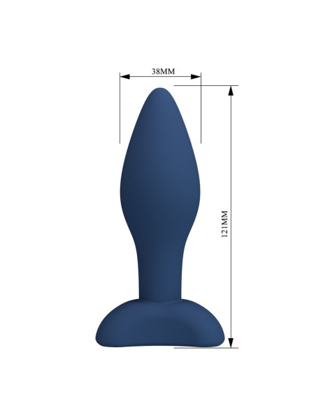 MR PLAY TAPERED SILICONE ANAL PLUG BLUE L