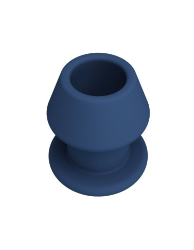 MR PLAY JACK BLUE SILICONE HOLLOW ANAL PLUG SIZE S